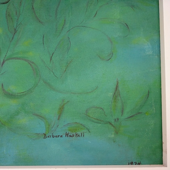 Fish Painting Signed Barbara Haskell 1974 - Picture 2 of 8